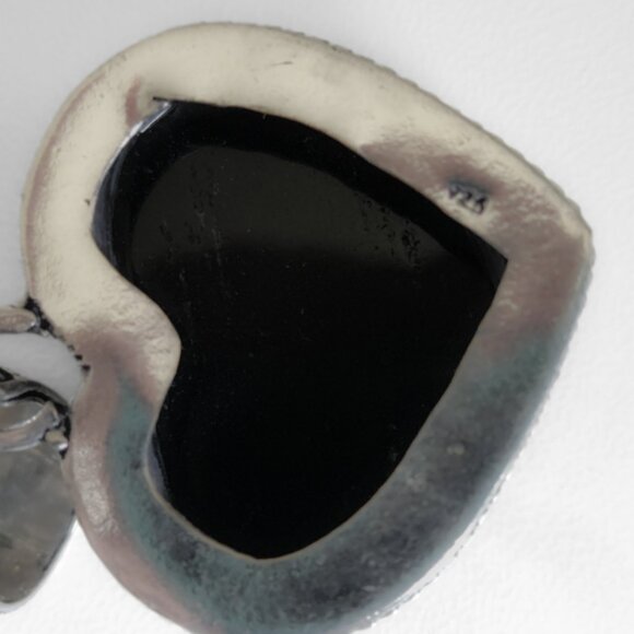 AUSTRALIAN TRIPLET OPAL HEART PENDANT STERLING CHAIN 100% ARTISAN NEWHANDCAFTED - Picture 3 of 10